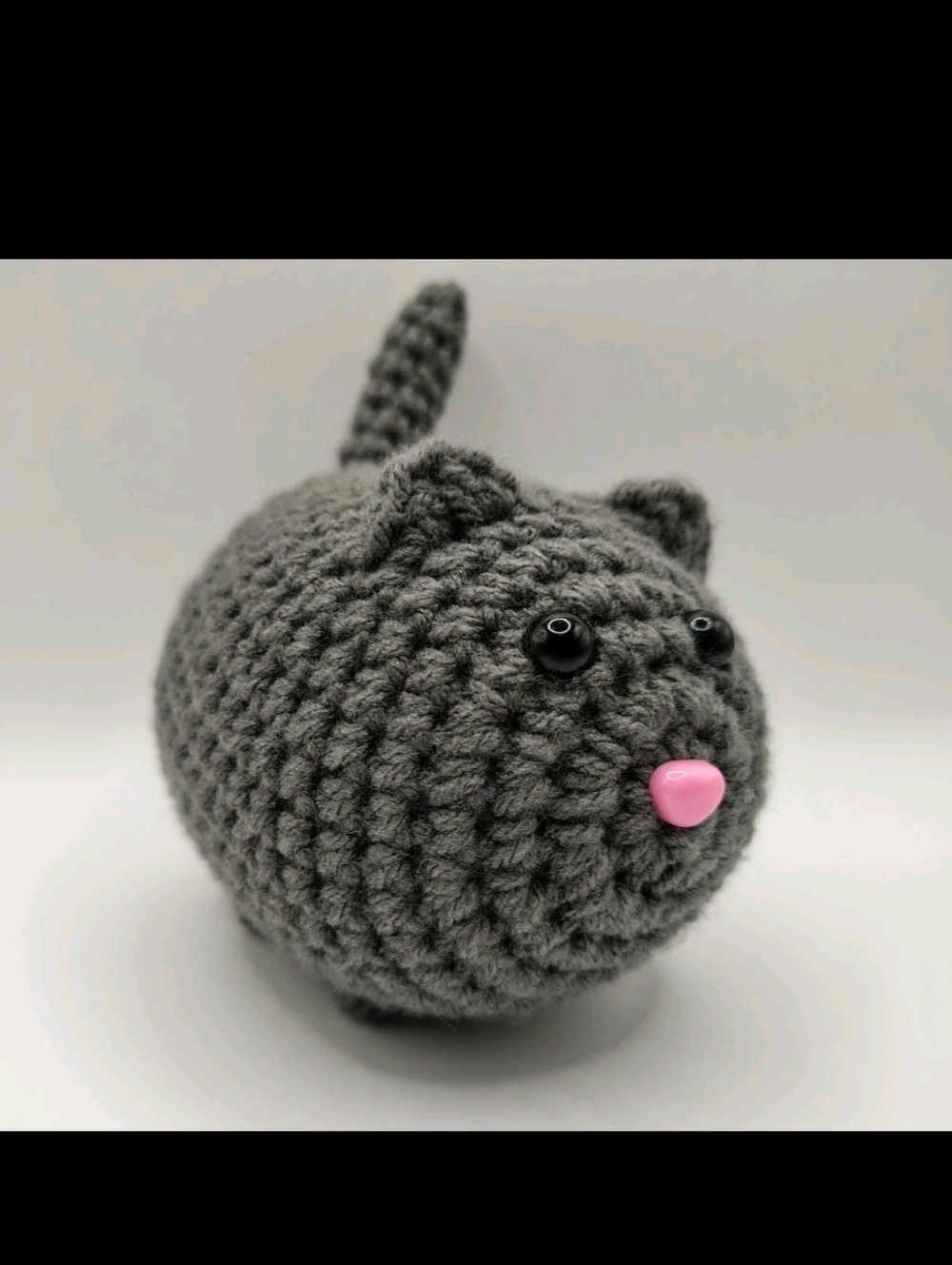 Handmade Crochet Fat Cat Plush